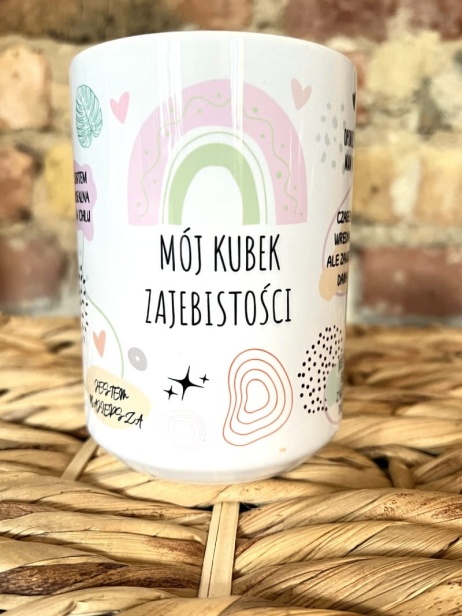 Mój kubek zajebistości damski- przód