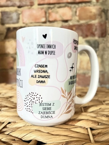 Kubek ceramiczny, Mój kubek zajebistości - damska wersja