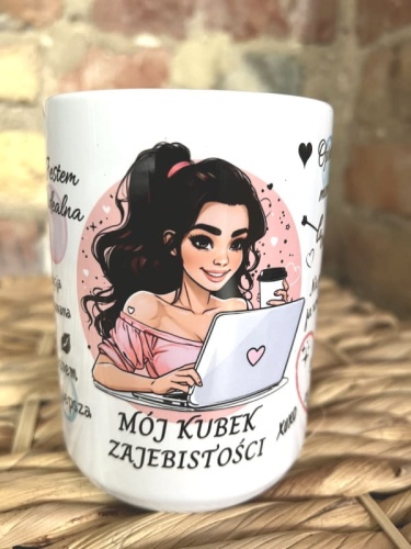 Barbie brunetka- Mój kubek zajebistości