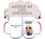 kubek ceramiczny z napisem (dodaj imię) nie prosi, (dodaj imię) kurwa wymaga i z grafiką blondynki trzymającej kawę na wynos i torebkę.jpg