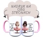 Kubek ceramiczny z napisem dodaj imię, bez kawy jest zołzą i  grafiką blondynki bareliny, z założonymi rękoma i z   drugiej strony brunetka balerina pokazuje środkowy palec i napis, z kawą jest zołzą nie do zajebania.jpg