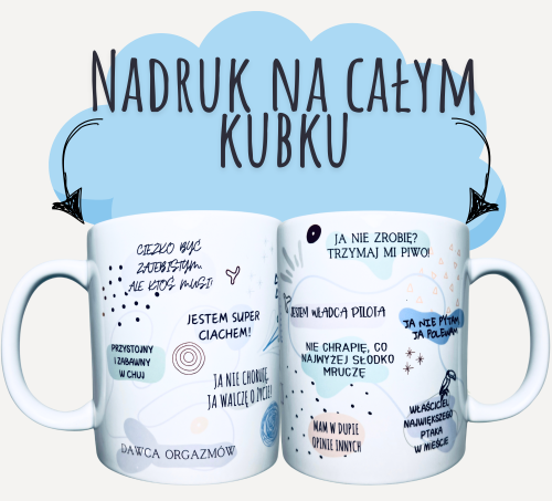 kubek ceramiczny, Mój kubek zajebistości - męska wersja