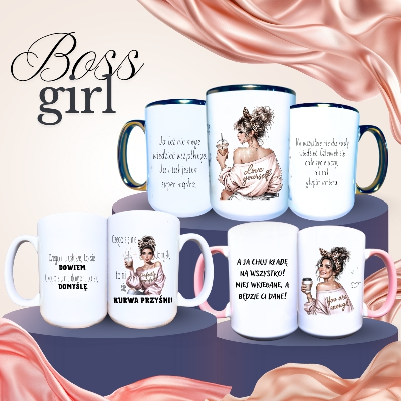 Kolekcja kubków Boss Girl